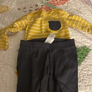 Long sleeve onesie with matching pants